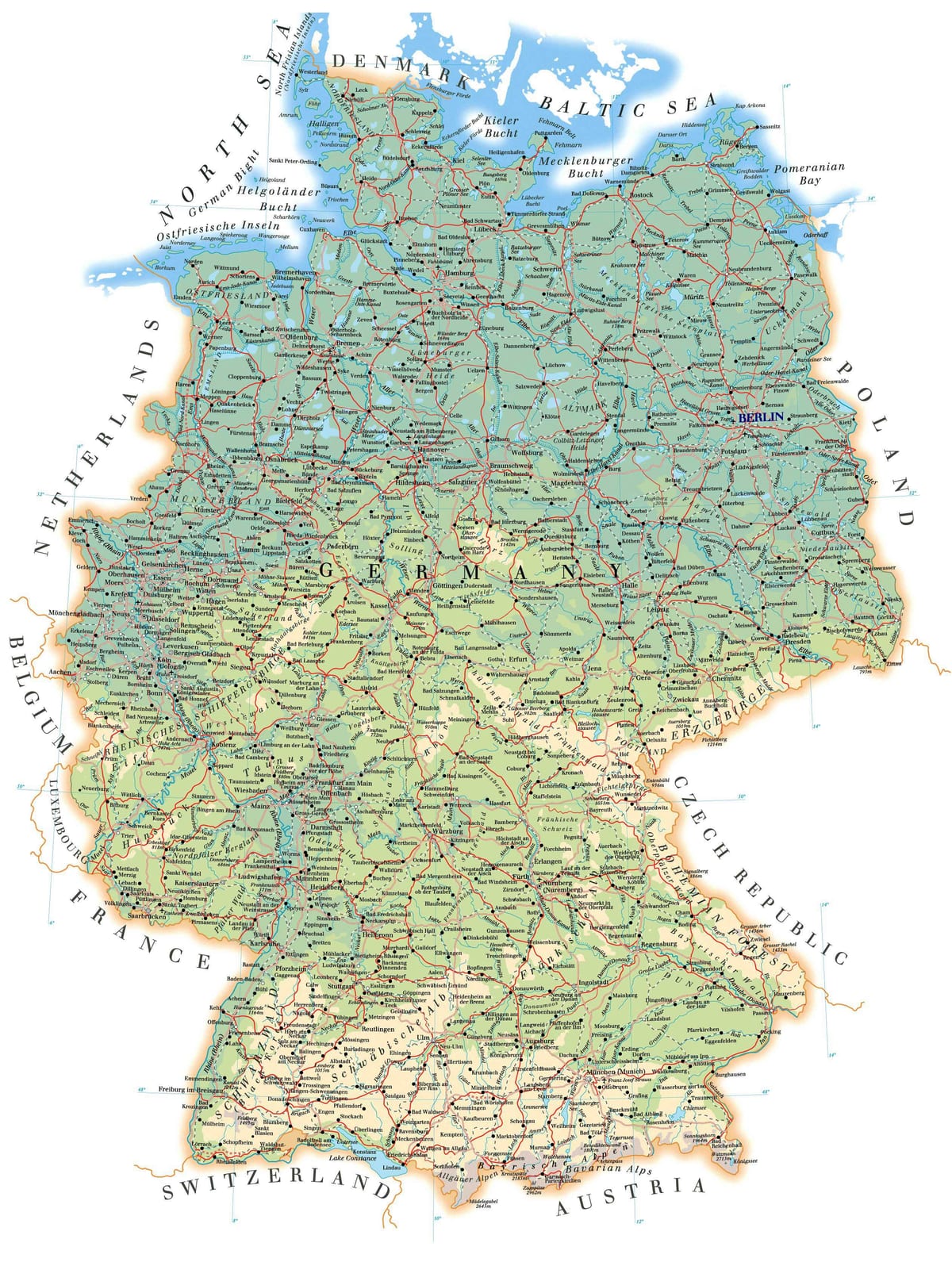 меченые карты Германии