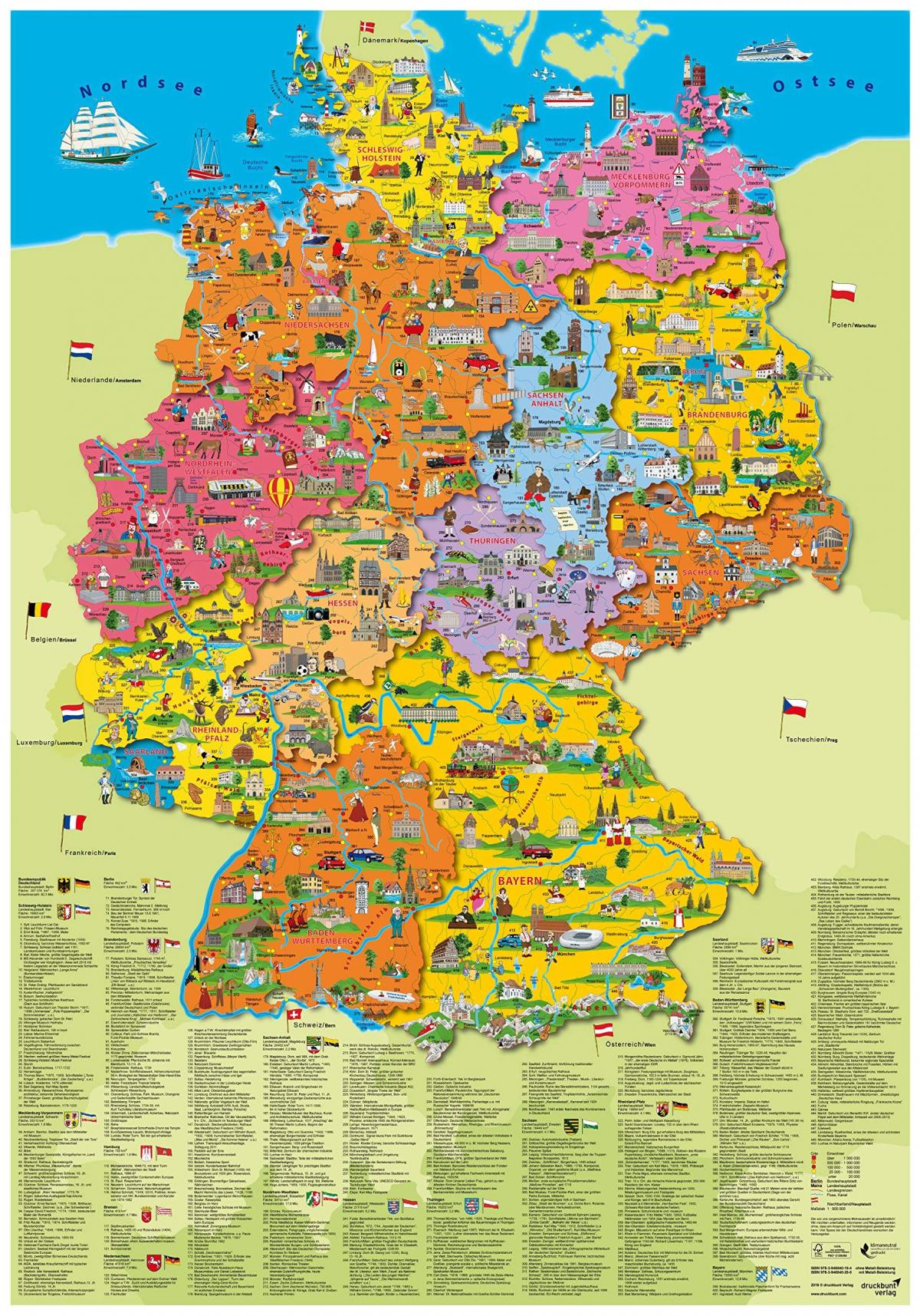 Германия достопримечательности карта