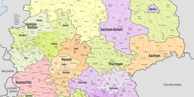 Карта Германии район
