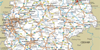 Карта Германии транспорт