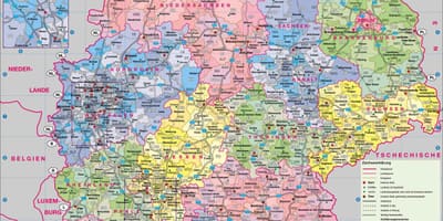 Карта Германии большие