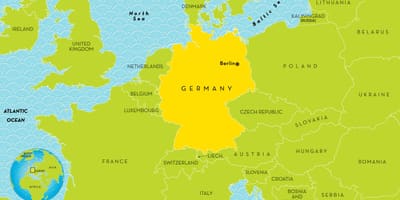 Карта Германии для детей