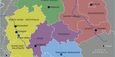 Германия на карте