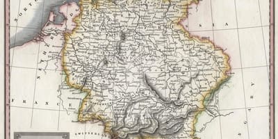 Карта Германии старый