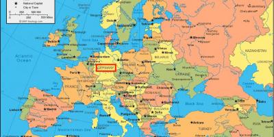 Карта Германии и Европы