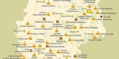 Карта Германии замки